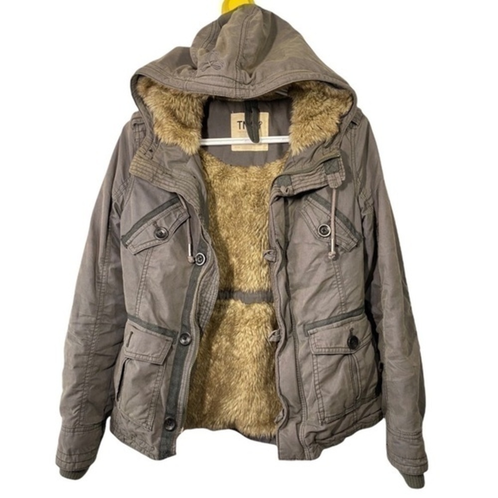 Tna Platoon Faux Fur Lining Grey Jacket Size Xxs